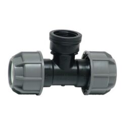 מפצל לצינור 25 ממ עם יציאה לנקז 3/4